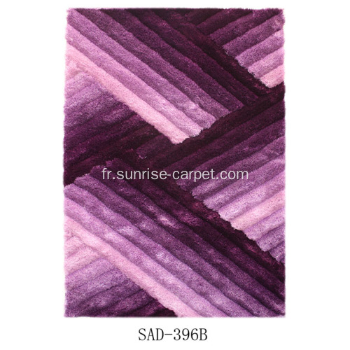 Polyester Shaggy Tapis avec motif 3D pour décoration intérieure